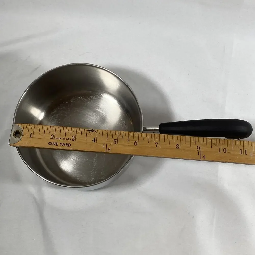 Revere Ware 1 1/2 Qt Tri-Ply Disc Saucepan Pot Lid Stainless Steel Clinton 92e
